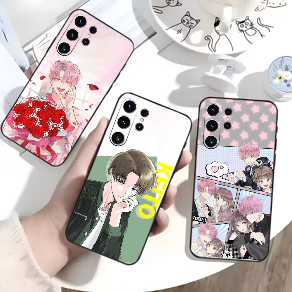 Q-Tamon's B-Side Phone Case For Samsung S26,S25,S24,S23,S22,S21,S20,S30,Ultra,Plus,Fe,Note,5G Black Cover