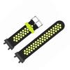 Soft Silicone Watch Wristband Replacement Accessory Pin Buckle Silicone Watch Wristband for Amazfit Active Edge A2212 Black Green
