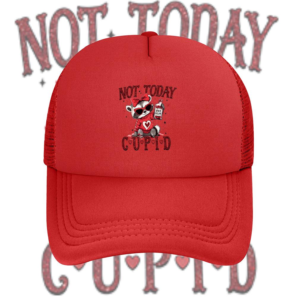 Raccoon holding love potion Valentine design Baseball Cap Anime Graphic Hats Adult Unisex Women Sports Outdoor