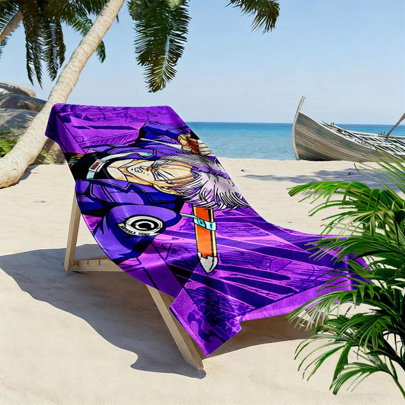 Trunks Print Beach Towel, Large Soft Quick Dry Towel for Beach Camping Swimming