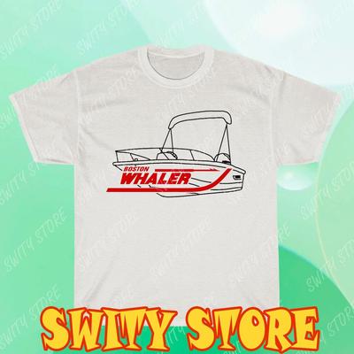 New Boston Whaler Logo 2Side T-Shirt Logo T-shirt Funny Size S To 5XL