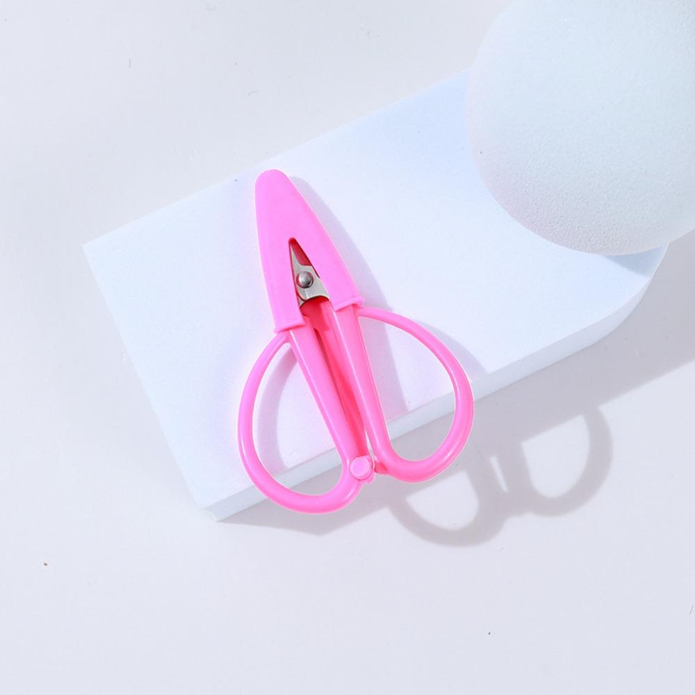 Mini Ciseaux Fins avec Capuchon Acier Inoxydable Minuscules Ciseaux de Précision Portable Poignée Souple en Silicone Outil pour Couper le Papier