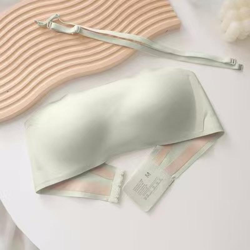 Nahtloses trägerloses Bandeau mit rutschfestem Geleistreifen für Damen, Schönes Rückendesign, Ideal für kleine Brüste