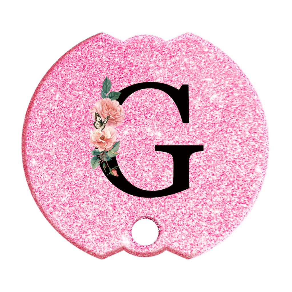 40 Oz Personalized Stanley Tumblers Name Plates for Stanley Tumblers Cup Lid H2.0,Cup Lid Topper Round Name ID Plate Glitter