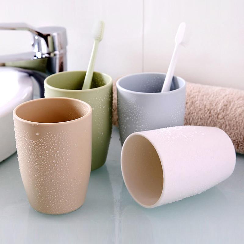 Bicchieri da Bagno in Plastica Tazza per Collutorio Tazza per Caffè Tè Acqua Casa Viaggio Semplice Monocolore Portaspazzolino Bicchieri da Bevanda
