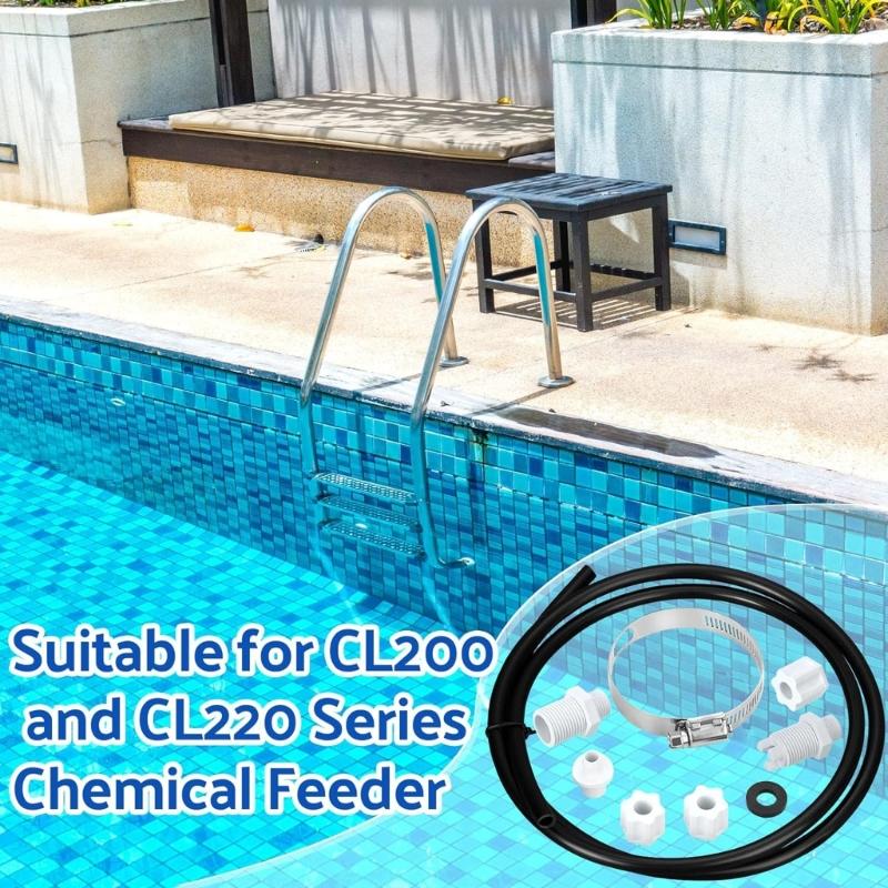 Efficient Pool Pump Connection Kit Stable Pool Filter Connection Easy to Use Connection Pack for CL200/CL220 Filters