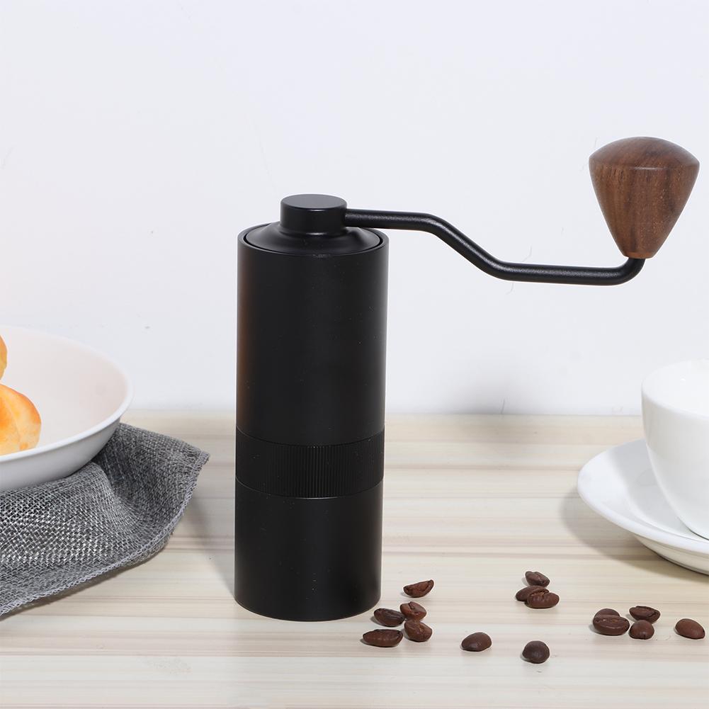 Manuelle Kaffeemühle mit einstellbarer Mahleinstellung, Kaffeebohnen-Handmühle für Zuhause und Büro