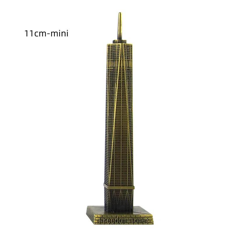 

3D Металлическая Башня Свободы Модель – Нью-Йоркская достопримечательность Домашний и офисный декор Подарок 22cm