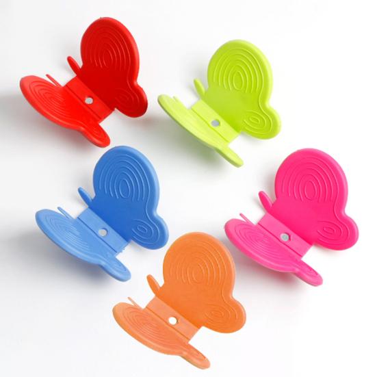 2Pcs Pot Holders Anti-scald Magnetic Silicone Multifunctional Butterfly Shape Fridge Magnets Oven Mitts for Gifts