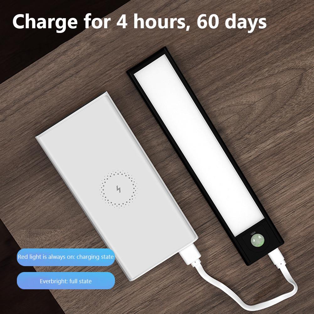 Motion Sensor Under Cabinet Lights with Charging Cable Magnetic High Capacity Battery Detachable Ultrathin Housewear Furnishings