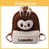 Kids Double Shoulder Cartoon Plush Backpack Student Large Schoolbag Capacity
