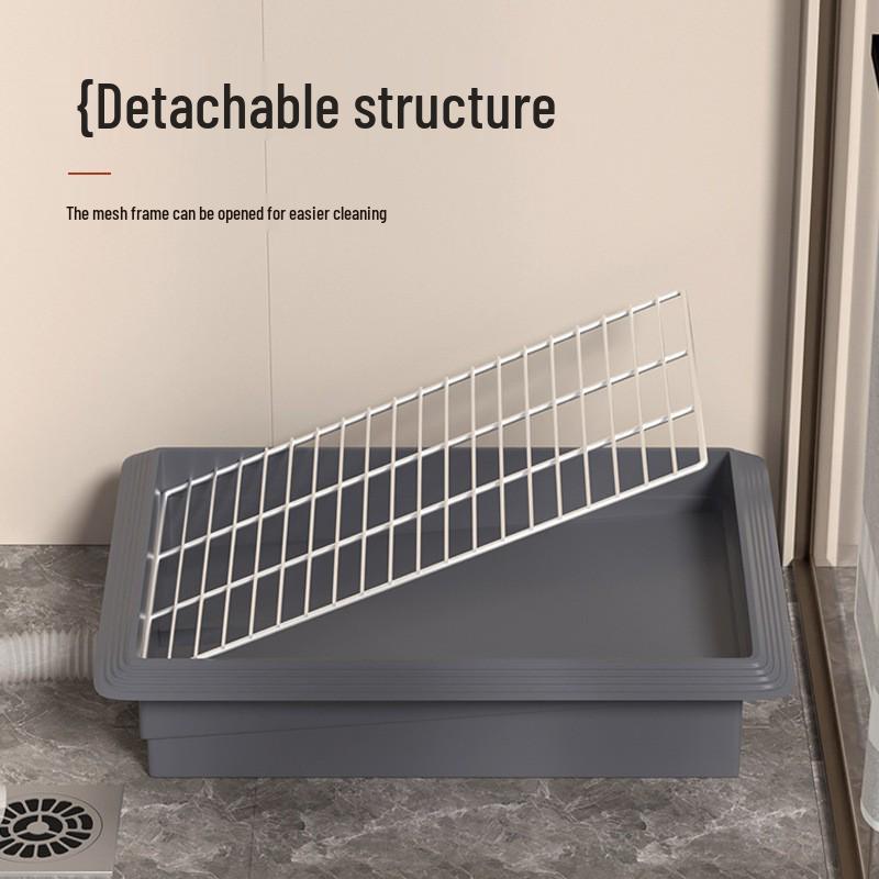 Toaletă pentru animale de companie: Toaletă interioară pentru câini de talie mică - Sistem de drenaj pentru urină și fecale