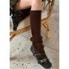Womens Knee-High Knit Leg Warmers Warm Thick Cotton Socks Fall Winter Stylish Versatile