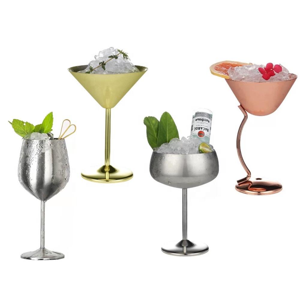 Bar Drinkware Stainless Steel Martini Margarita Cocktail Beer Mugs with Lid Contemporary Style Back to School
