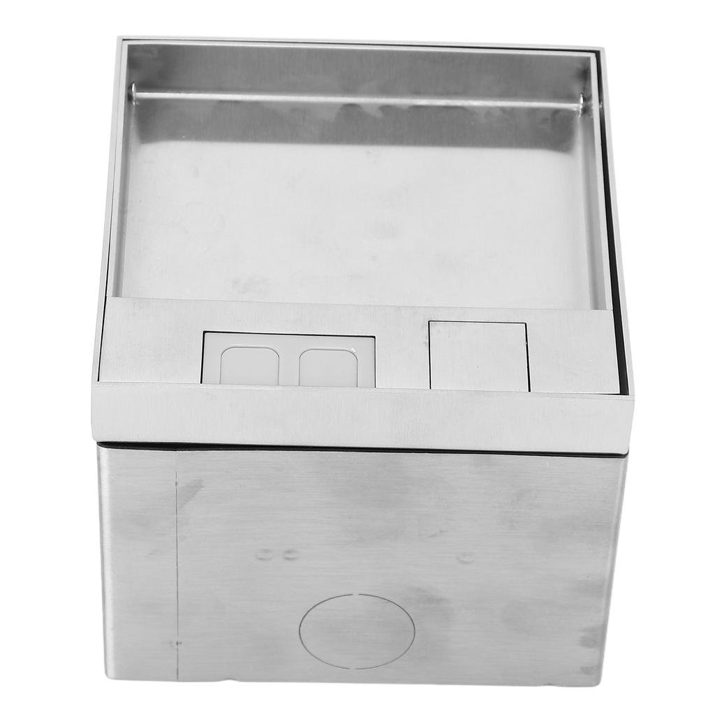 Concealed Socket 3 Holes Floor Outlet Waterproof Electrical Outlet Box for Conference Room Counterto