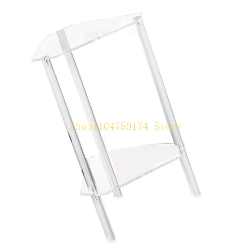 Acrylic Coffee Table Clear Multipurpose Furniture Sturdy Side Table Transparent Desk Polygonal Shape Bedroom Nightstand top sale