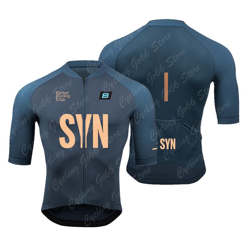 2026 SYN Maillot de manga corta para hombre Conjuntos de ciclismo de verano Camiseta de bicicleta de montaña Ropa de ciclismo transpirable Uniforme de ciclismo MTB