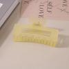8.5CM x 10.5CM Rectangular Matte PS Hair Clip - Simple Shark Hair Accessory