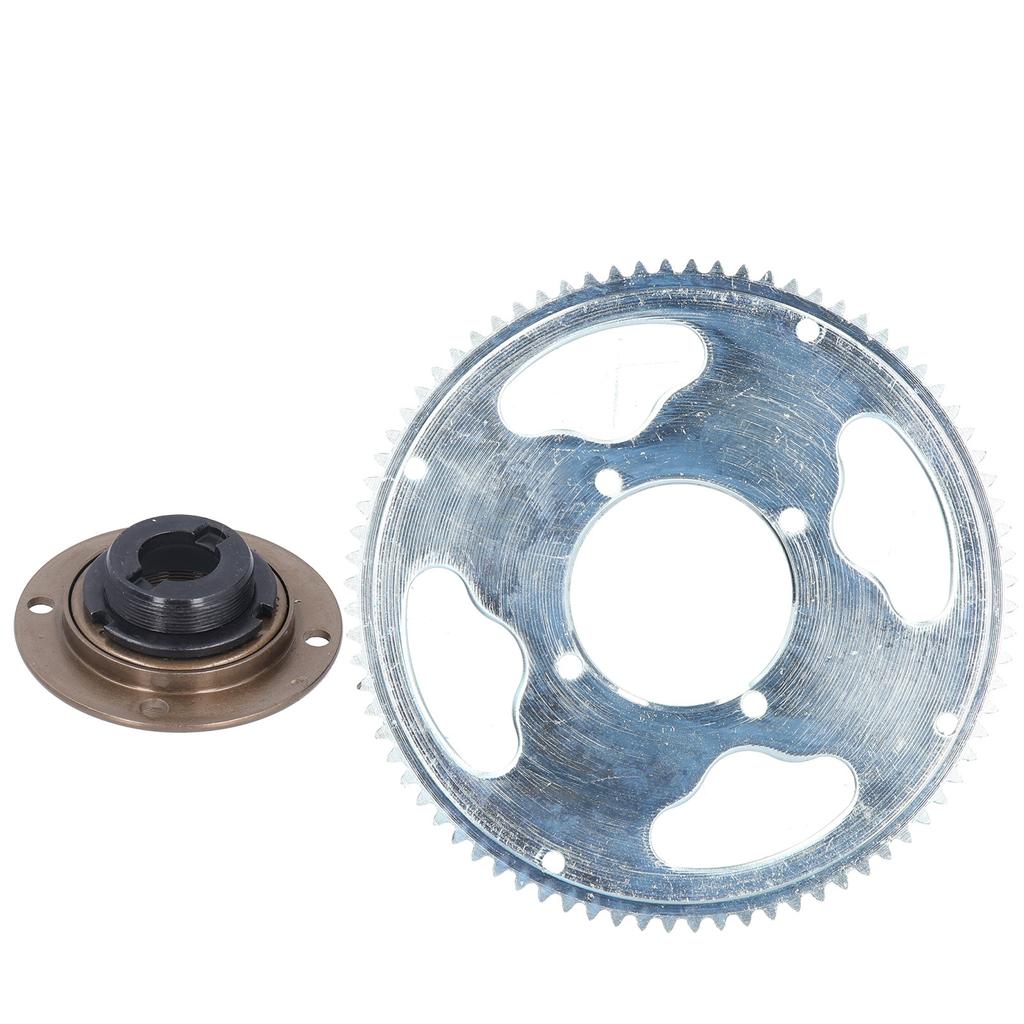 25H 80 Teeth Crankset with Freewheel Connector Set Accessory for Electric Bicycles Modification