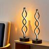 Retro Spiral LED Seaweed Table Lamp Bedside Lamp Tri Color Adjustable USB Power Supply Suitable for Bedroom and Living Room