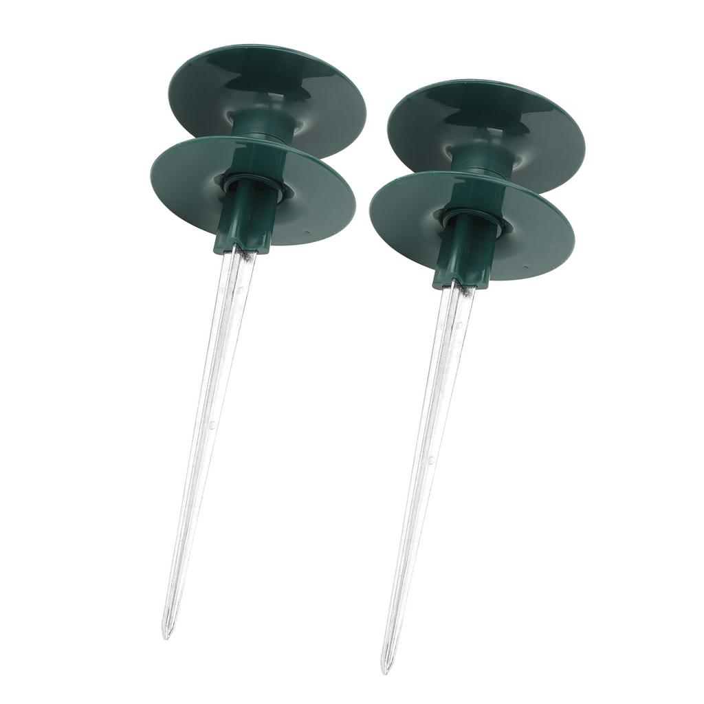 2pcs Hose Guide Spikes ABS Zinc Alloy Water Pipe Guide Wheel Durable Garden Hose Guide Holder for