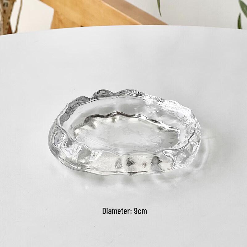Qiwei Nordic Irregular Glacier Glass Serving Plate