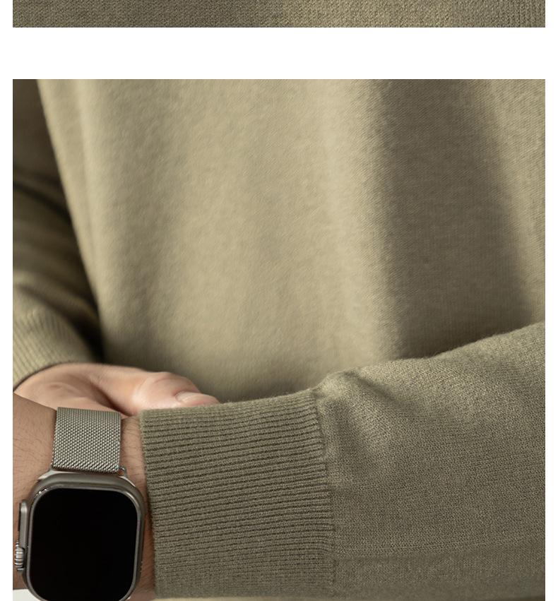 Men's Far-Infrared Self-Heating Sheep Modal Knitwear: Skin-Friendly, Anti-Pilling, Long-Sleeved Sweater for Autumn and Winter