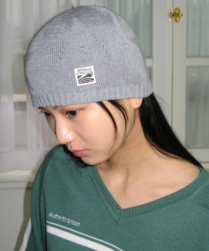 SINOON Jacquard Star Beanie (Grey)