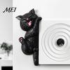 Cubierta de Interruptor de Luz de Gato Pegatina 3D, Placa de Pared Decorativa de Resina, Pegatinas Decorativas de Animales Lindos, Decoraciones Peel And Stick para el Hogar Dormitorio