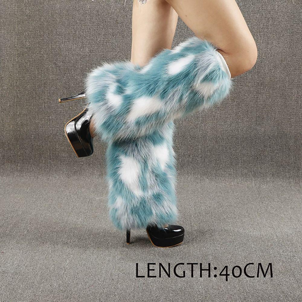 40cm Boot Socks Y2K Foot Covers Warm Ankle Warmer  Stage Performance