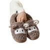 New Sheep Plush Thermal Cotton Slippers Winter Indoor Non-slip Home Thick Bottom Couple Slippers New