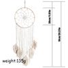 Creative Leaves Hand Woven  Cotton Tapestry Home Decoration Wall Hanging Indian  Net