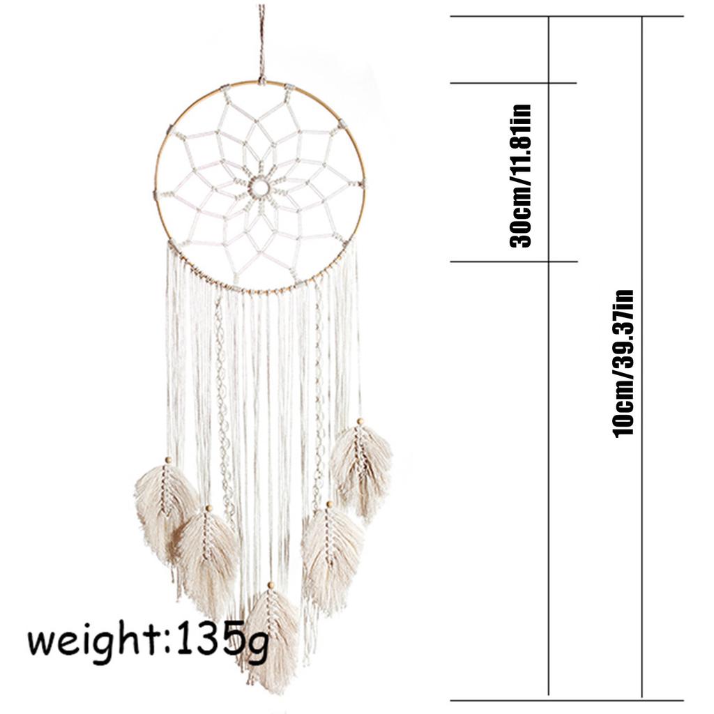 Creative Leaves Hand Woven  Cotton Tapestry Home Decoration Wall Hanging Indian  Net