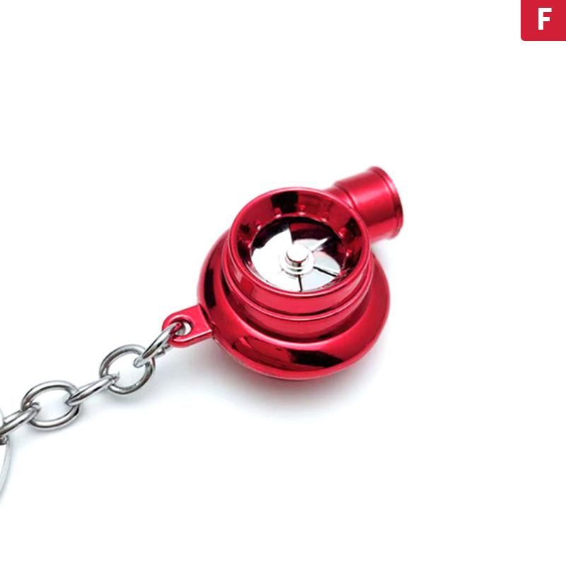 1ks LED prívesok na kľúče do auta Turbo