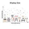 1Pc Cartoon Cute Lion Bunny Forest Animals Stars Wall Stickers for Waterproof PVC Kids Room Kindergarten Home Decoration
