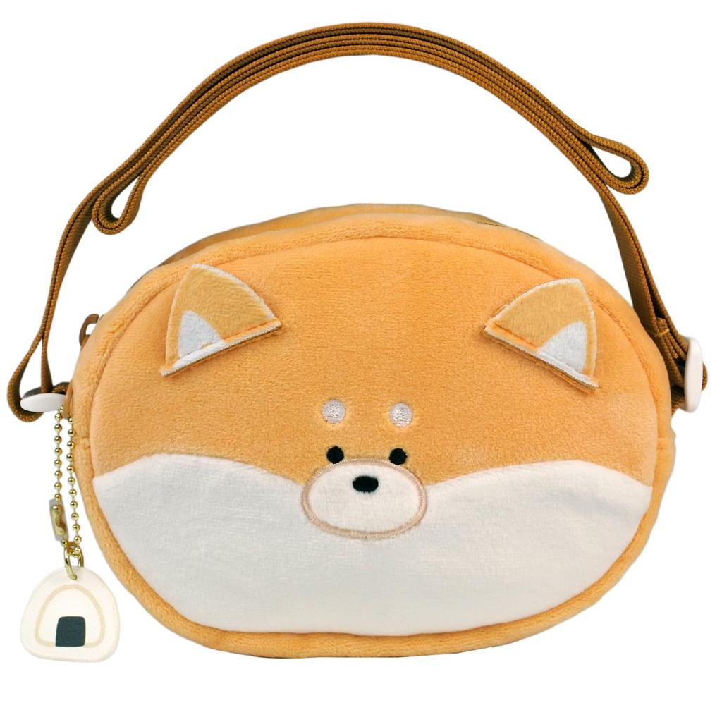 Shiba Inu Dog Shoulder Plush Fluffy Animal Bag/Pouch, Kids' Toy,