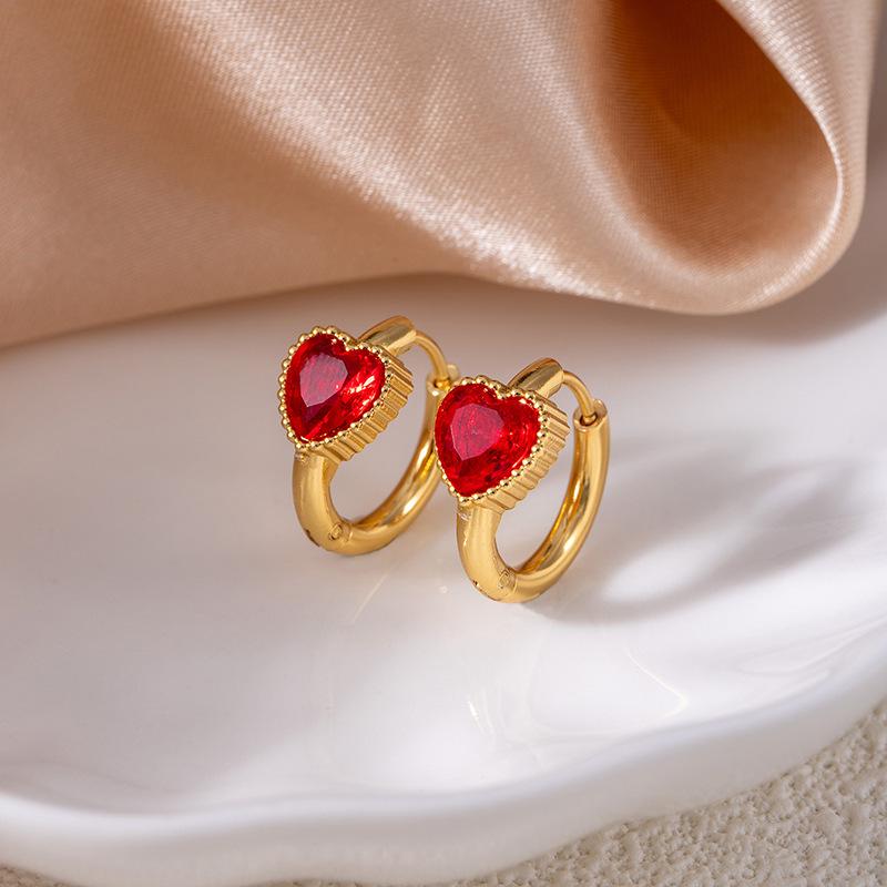 Hochwertige Edelstahl-Sternohrringe mit Vintage-Smaragd- und Zirkonkristallen