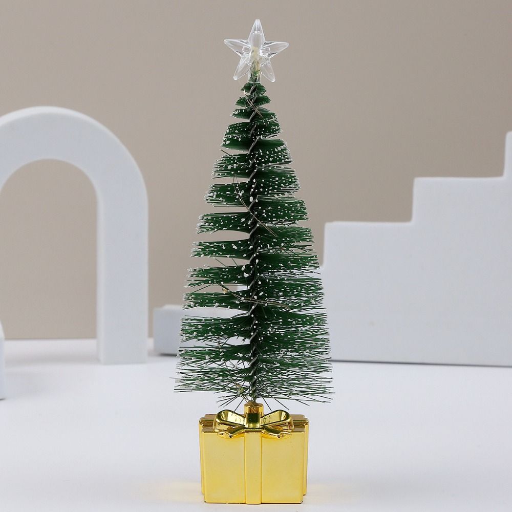 4pcs Mini Luminous Christmas Tree LED Christmas Home Decoration  Desktop Decoration