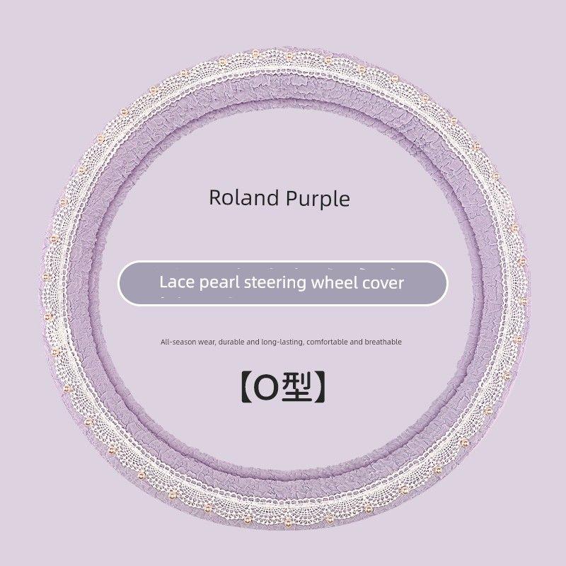 2025 New Model Pearl Lace Car Steering Wheel Cover, Universal for All Seasons