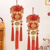2026 New Year Fu Characters Spring Festival Pendant Color Window Door Pendant Home Decorations Chinese Knot Indoor Wall Ornament