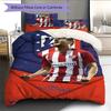 Juego de Edredón Ropa de Cama Atleti Funda de Edredón Funda de Almohada Decoración del Hogar Regalo de Cumpleaños (1 * funda nórdica + 2 * fundas de almohada, sin núcleo)