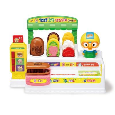 Sklep z kanapkami z kodowaniem Pororo, koreańskie zabawki