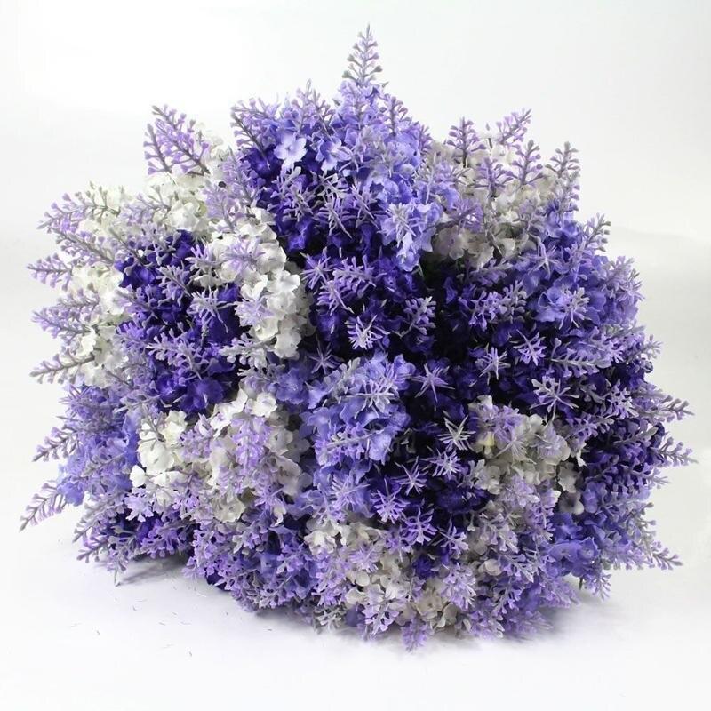 Kunststoff Künstlicher Lavendel Blumen Kunstblume for Hochzeits Zuhause PartyG Kunststoff Künstlicher Lavendel Blumen Kunstblume for Hochzeits Zuhause PartyG