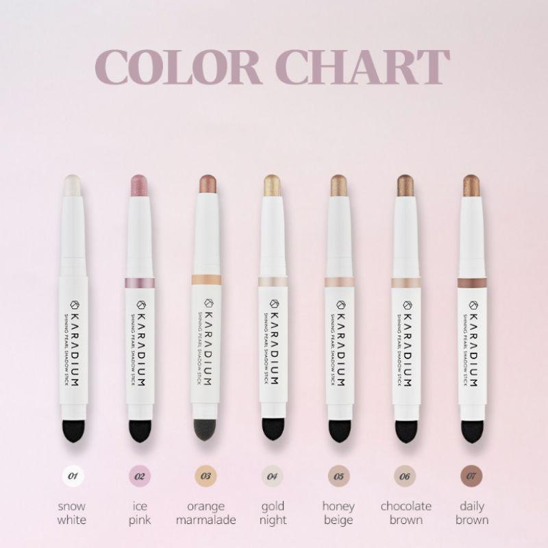 KARADIUM Shining Pearl Shadow Stick – 17 Color Options Waterproof Cream Eyeshadow