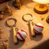 Keychain Pendant Sports Style PVC Baseball Pendant Keyring Baseball Theme Key Chain Portable Car Bag Accessory