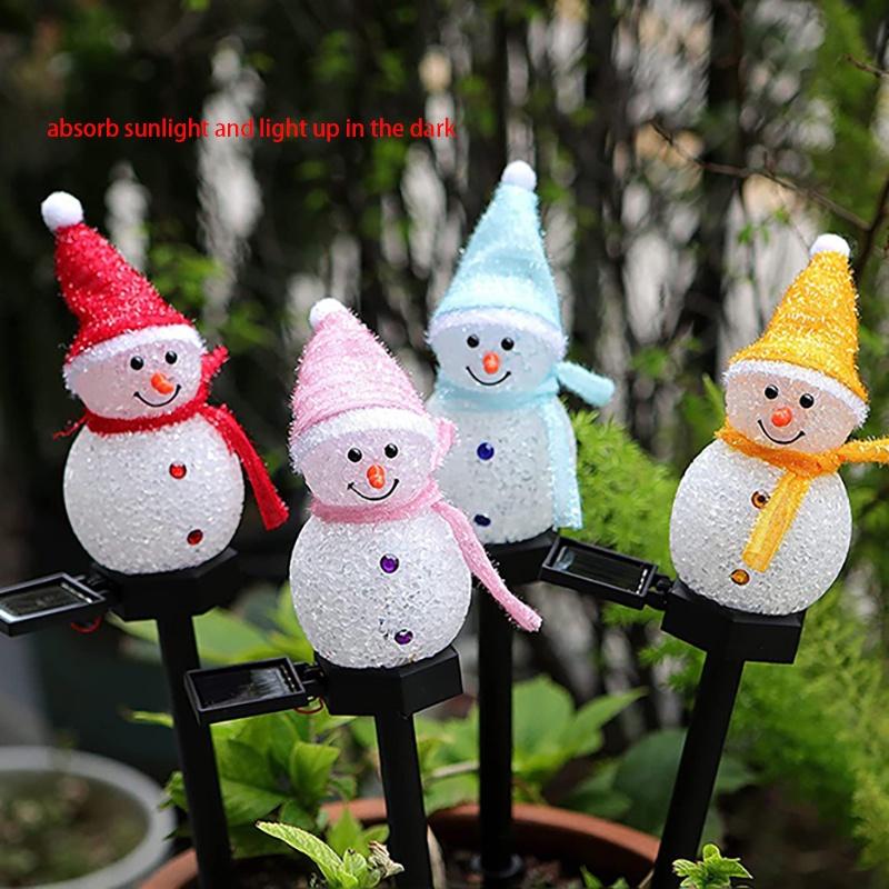 Yw2232 Solar Christmas Decorative Light Solar Christmas Holiday Ground Insert Lamp Garden Decorative Light Characters)