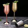 Elegant Gold Silver Stainless Steel Champagne Glasses Cocktail Glass Goblet Best Gift For Wedding Party Birthday Party Christmas