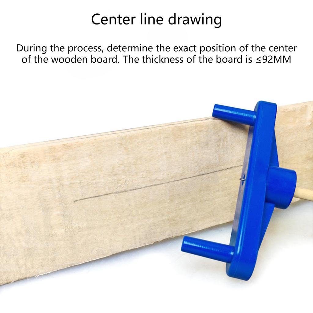 2Pcs Woodworking Center Finder Center Scribe Line Locator For Precise Marking On Boards And Panels ABS Durable Design