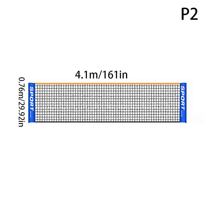 3.1/4.1/5.1/6.1M Профессиональная Спортивная Тренировочная Стандартная Сетка для Бадминтона Волейбольная Сетка Легкая Установка Уличная Теннисная Сетка Сетка для Упражнений 4.1m