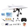 Remote Control Airplane Kit with Propellers - DIY Outdoor Glider Toy Gift for Boys Kids, Includes Charging Cable (Color May Vary)